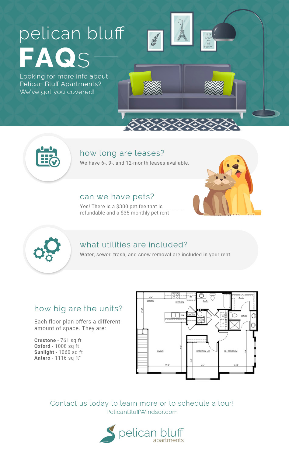 Pelican Bluff Apartments FAQ Windsor, CO Pelican Bluff Apartments